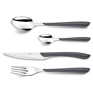 Amefa Eclat - Grey - Cutlery Set - Stainless steel - (Set of 24)