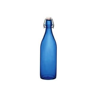 Bormioli Giara-Blauw - Fles Met Capsule - 1L - (set van 6)