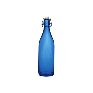 Bormioli Giara-Blue - Bottle With capsule - 1L - (Set of 6)