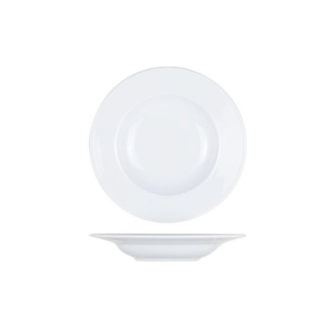 C&T Essentials Tableware - White - Deep Plates - Porcelain -D23cm (6 pieces)