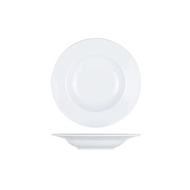 C&T Vaisselle Essentials - Blanc - Assiettes Profondes - Porcelaine -D23cm (6 pièces)