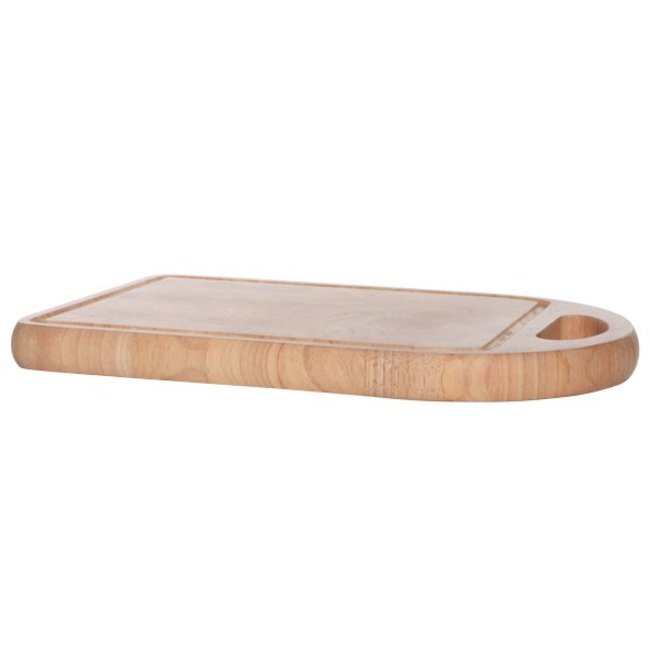 C&T Ct Planche A Viande Rect A. Poignee 40x25xh3cm - Rubberwood