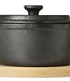 C&T Cast Iron Pot On Shelf - 13.5cm - 55cl - (Set of 2)