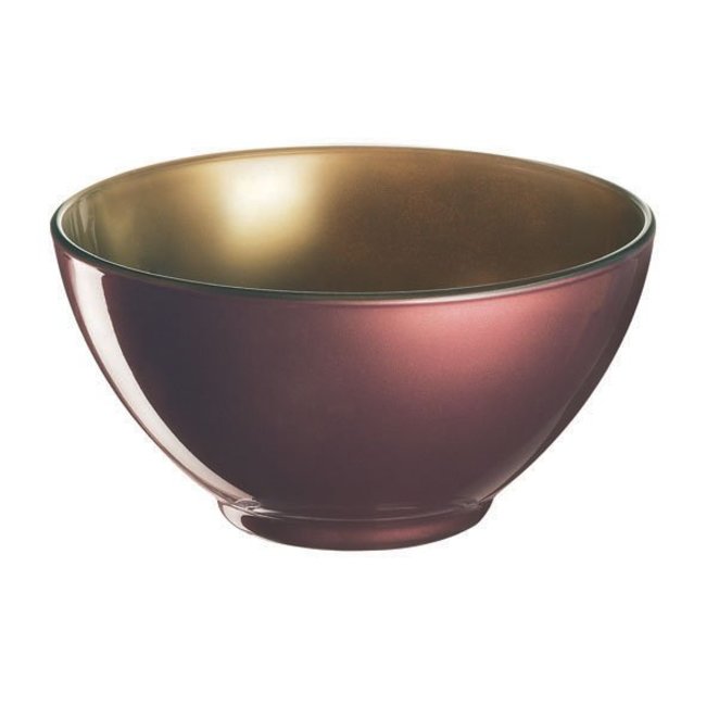 Luminarc Loft Abacco - Bowl -50cl - Goud-Paars - Glas - (set van 6)