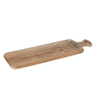 C&T Acacia Wooden Cutting Board W.printing53x16x1.5cm