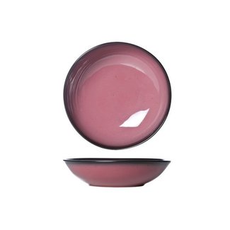 Cosy & Trendy For Professionals Vigo Indian Red - Deep Plate - D22cm - Porcelain - (Set of 6).