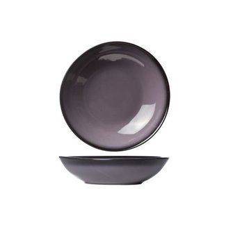Cosy & Trendy For Professionals Vigo - Assiette creuse - Violet - D22cm - Porcelaine - (lot de 6).