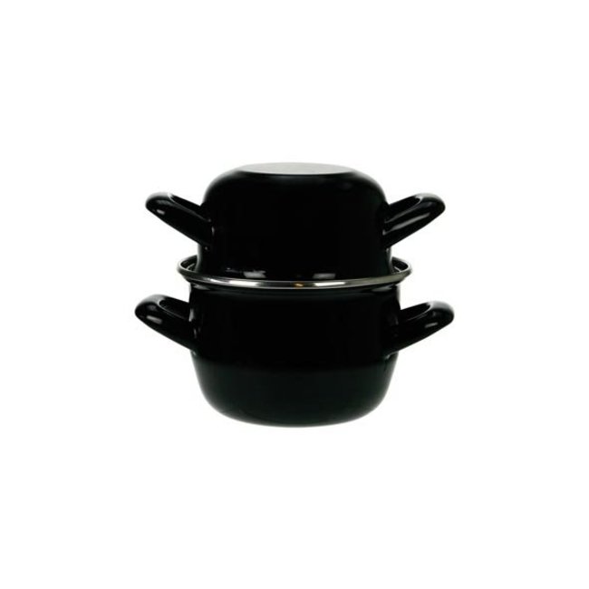 Cosy & Trendy For Professionals Marmite à moules - Noir - 18cm - Induction - Inox - (Lot de 6)