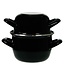 Cosy & Trendy For Professionals Marmite à moules - Noir - 18cm - Induction - Inox - (Lot de 6)