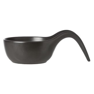 C&T Black - Bowl - D12-20.5xh7.5cm - Ceramic - (set of 6)