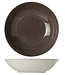 Cosy & Trendy For Professionals Twister-Brown - Assiette creuse - D21cm - Porcelaine - (lot de 6)