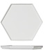 Cosy & Trendy For Professionals Hive-White - Dinerbord - 20.5x18x1.7cm - Porselein - (Set van 6)