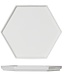 Cosy & Trendy For Professionals Hive-White - Speiseteller - 20,5x18x1,7cm - Porzellan - (6er Set)