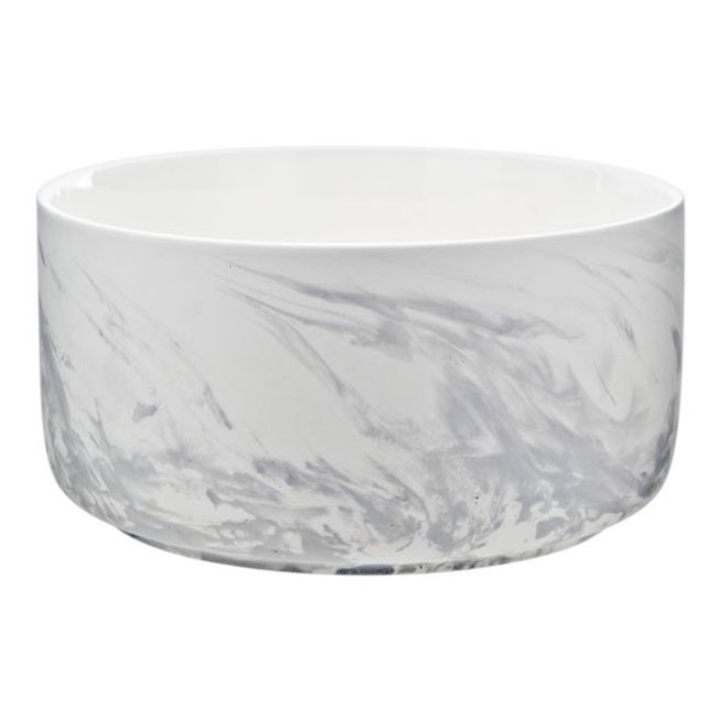 C&T Marble - Bowl - Gray - 1,9L - D20xh9.5cm - Porcelain - (set of 2)