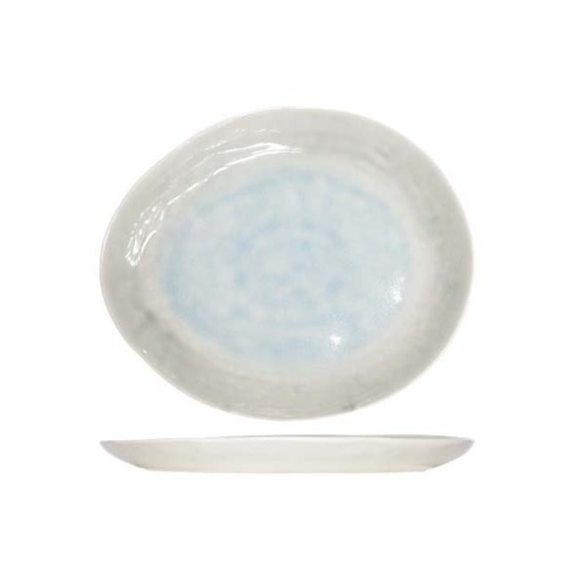 C&T Medusa - Plate - Oval - 32.5x28.5cm - Ceramic - (Set of 6)