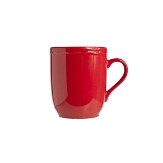 C&T Juliet - Beker - Rood -  44cl - D9cm  - Keramiek - (Set van 6).