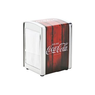 C&T Coca Cola - Porte-serviettes - Rouge - 10,1x9,8x14,1cm - Métal - (lot de 2).