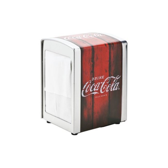 C&T Coca Cola - Napkin holder - Red - 10.1x9.8x14.1cm - Metal - (set of 2)