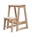 C&T Tabouret marchepied - 2 marches - 38x48xh54cm - Bois