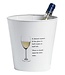 C&T Party Wine Bucket White D21xh21cm (4er Set)