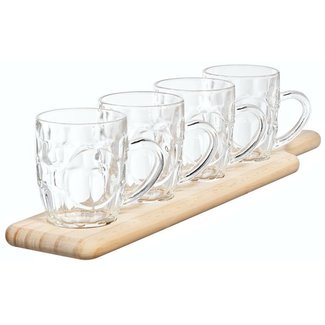 C&T Degustatie Set Plank - 4 Pinten 285ml48x10xh1.8cm