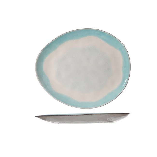C&T Malibu Dessert Plate Oval 20.5x17.5cm - Keramik - (6er set)
