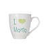 C&T Cup 55cl Deco 'i Love Mama'd10.5xh11.5cm (set of 6)