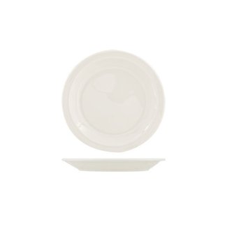 C&T Bistro - Assiette à dessert - Blanc - D21cm - Porcelaine - (Lot de 6)