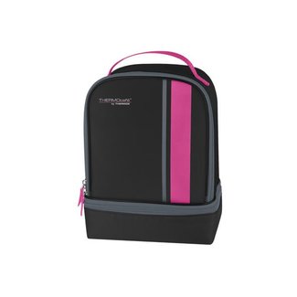 Thermos Neo Dual Compartm Lunchkit Zwart-pink