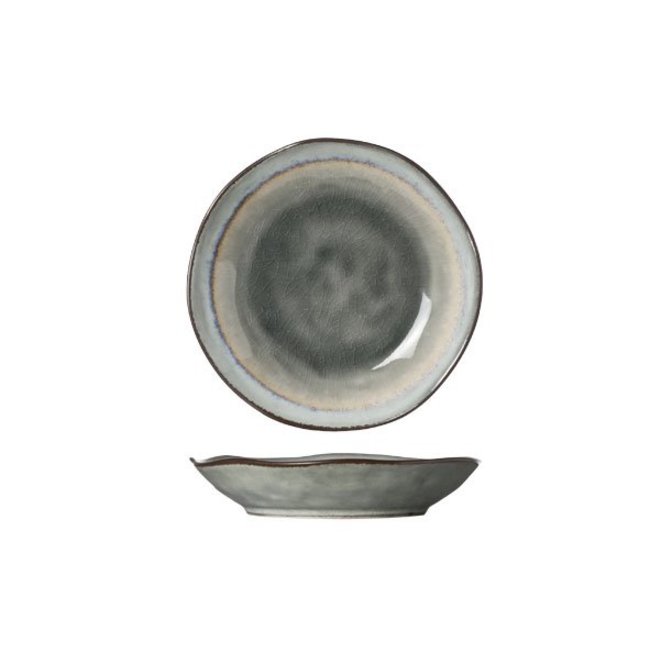 C&T Pollux - Platte - Grün - D15.5xh3cm - Keramik - (6er Set)