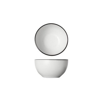 C&T Speckle White Bowl D14xh7.2cm schwarzes Brett