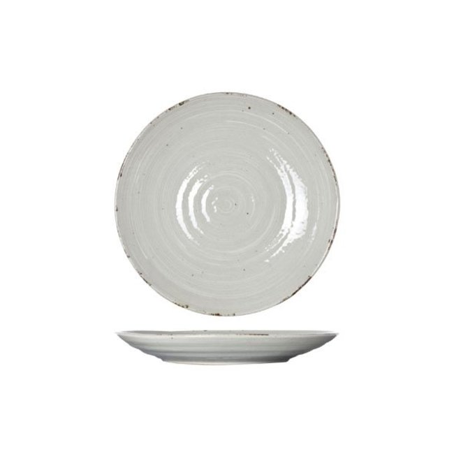 C&T Avalon - Dinerbord - Grijs - D25cm - Porselein - (set van 6)