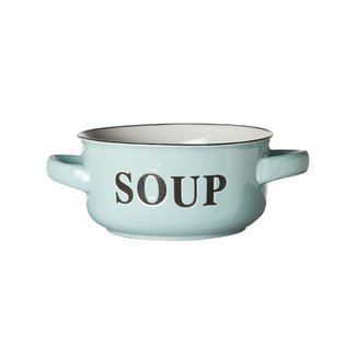 C&T Soup bowl Light blue D13.5xh6.5cm 47cl (set of 6)