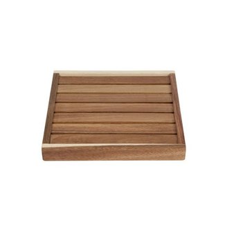 C&T Serving Tray Square Acacia 25x25x3cm