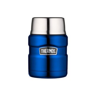 Thermos King Food Jar  Metalic Blue 470ml9x9xh14.5cm