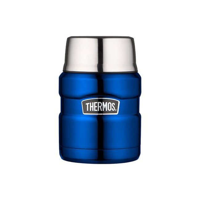 Thermos King Food Jar  Metalic Blue 470ml9x9xh14.5cm