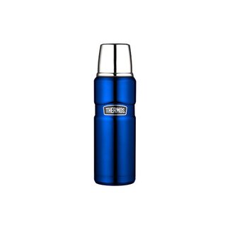 Thermos King Isoleerfles Metalic Blauw 470ml7.5x7.5xh24.5cm