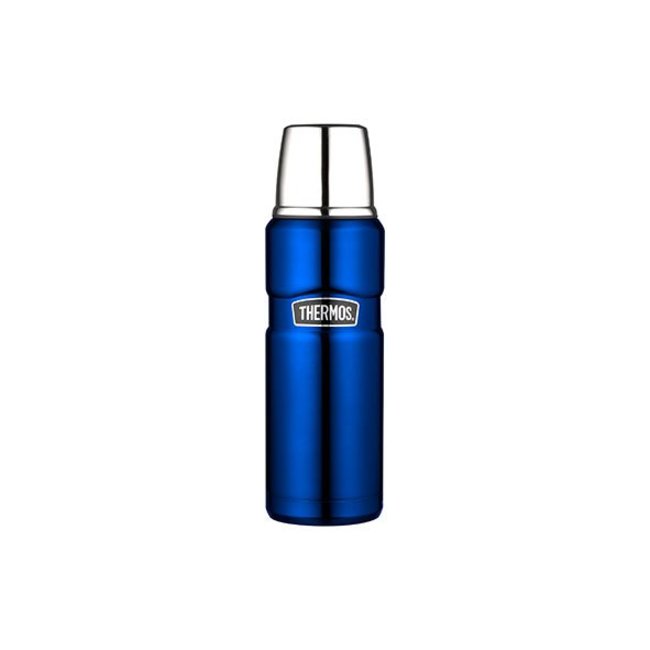 Thermos King Bev. Bottle Metalic Blue 470ml7.5x7.5xh24.5cm