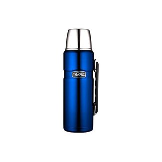 Thermos King Bev Bottle Metalic Blue 1200mlwith Handle 9.5x9.5x31.5cm