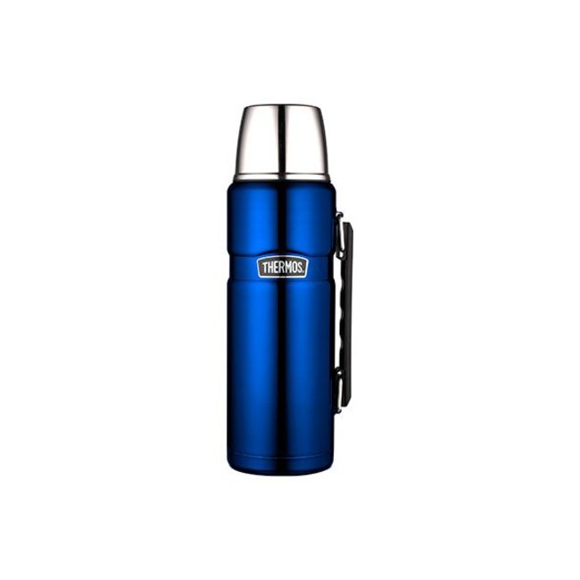 Thermos King Bev. Bottle Metalic Blue 1200mlwith Handle 9.5x9.5x31.5cm