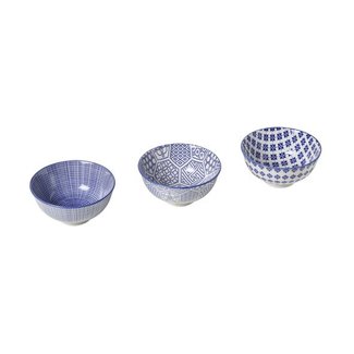 C&T Blue Mix A Bowls D12xh6cm (set of 6)