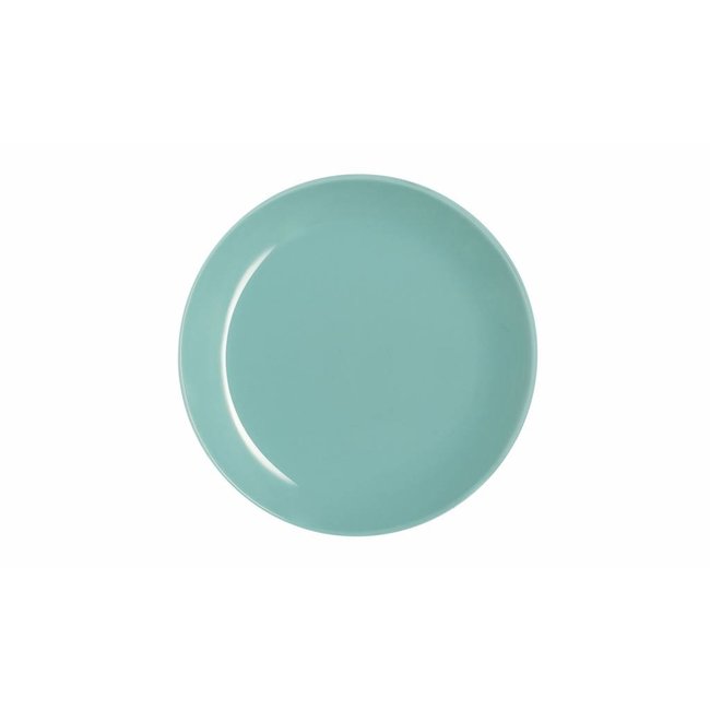 Luminarc Arty Soft - Dessert Borden - Blauw - 20cm - Glas - (Set van 6)