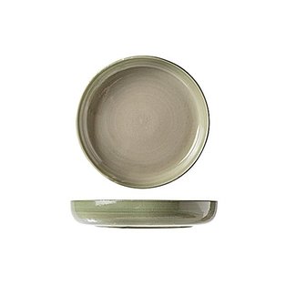 C&T Destino Light Green - Deep Plates - Ceramic - (set of 6)