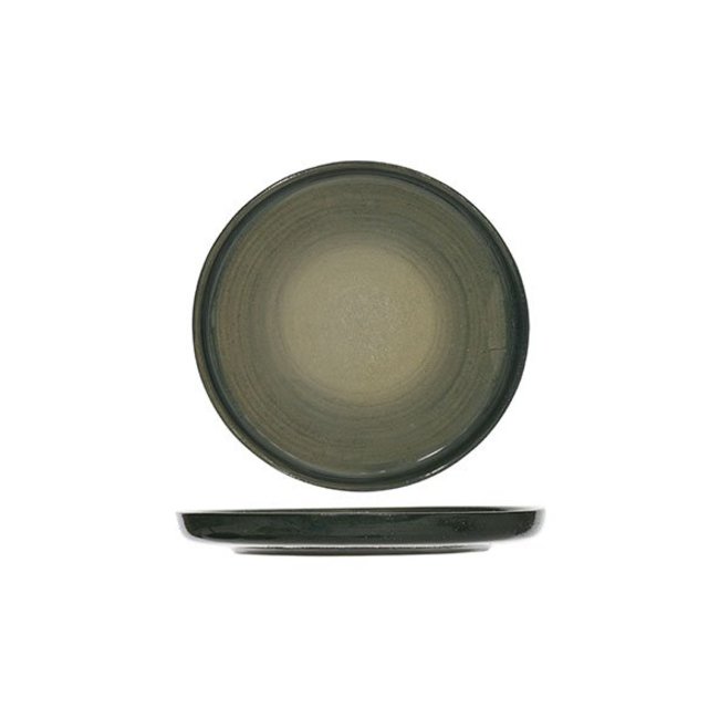 C&T Destino-Green - Bread plate - D15.5cm - Ceramic - (set of 6)