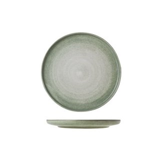 C&T Destino-Green - Assiette plate - D25cm - Céramique - (lot de 6).