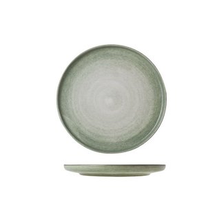 C&T Destino-Green - Dinner plate - D25cm - Ceramic - (set of 6).