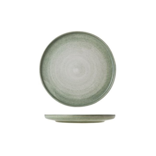 C&T Destino-Green - Dinner plate - D25cm - Ceramic - (set of 6)