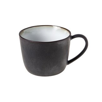 C&T Plato - Coffee cups - Black - Porcelain - D8xh6,2cm - (set of 6)
