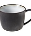 C&T Platon - Tasses à café - Noir - Porcelaine - D8xh6,2cm - (lot de 6)