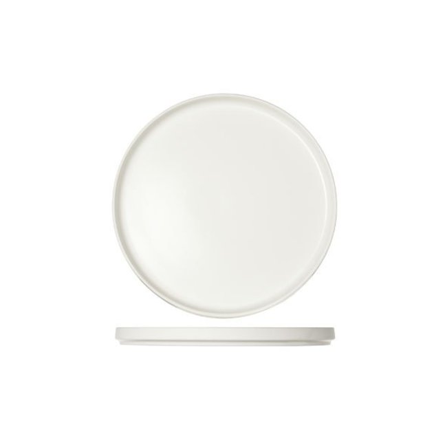 C&T 1350-White - Dessert plate - D22xh2cm - Porcelain - (Set of 4)